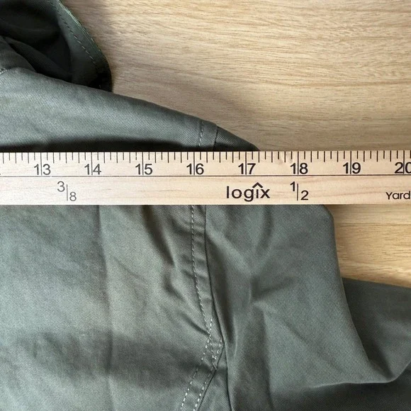 Banana Republic Olivia Palermo Jacket Women Olive Green Excellent Utility Cargo - Picture 8 of 13